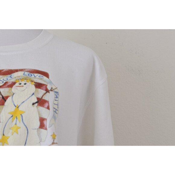 Vintage 90s Cotton/Poly Christmas Ugly Sweater by GITANO size XL (16-18) - Picture 6 of 10